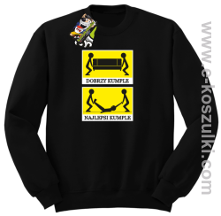 Dobrzy kumple, najlepsi kumple- Bluza bez kaptura czarny