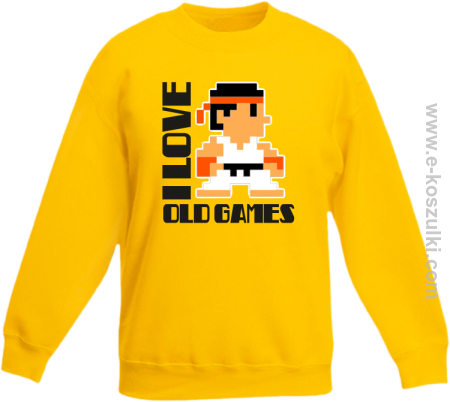 I LOVE OLD GAMES - bluza bez kaptura dziecięca 