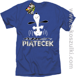 Hurra piątecek - koszulka męska niebieski