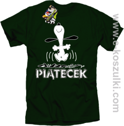 Hurra piątecek - koszulka męska butelkowy