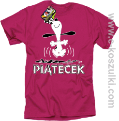 Hurra piątecek - koszulka męska fuchsia