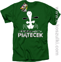 Hurra piątecek - koszulka męska zielony
