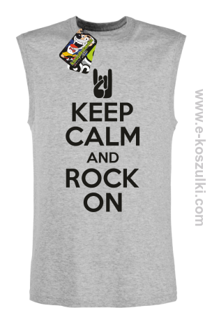 Keep calm and rock on - bezrękawnik męski