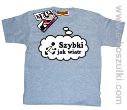 Szybki jak wiatr koszulka dziecięca - melanż