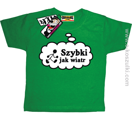 Szybki jak wiatr - koszulka dziecięca