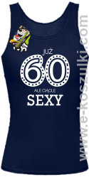 Już 60-tka ale ciągle sexy - top damski granatowy