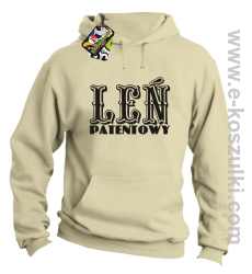 Leń patentowy - bluza z kapturem beżowy