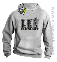 Leń patentowy - bluza z kapturem melanż