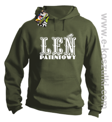 Leń patentowy - bluza z kapturem khaki