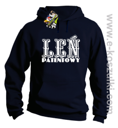 Leń patentowy - bluza z kapturem granatowy