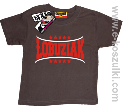 Łobuziak koszulka dziecięca - brązowy