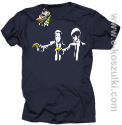 Banana Boys Pulp Fiction - koszulka męska granatowa