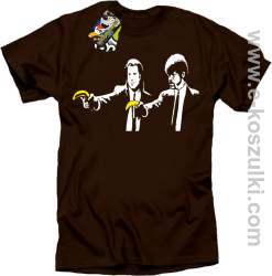 Banana Boys Pulp Fiction - koszulka męska brązowa