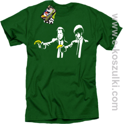 Banana Boys Pulp Fiction - koszulka męska zielona