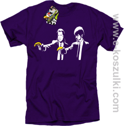 Banana Boys Pulp Fiction - koszulka męska fioletowa