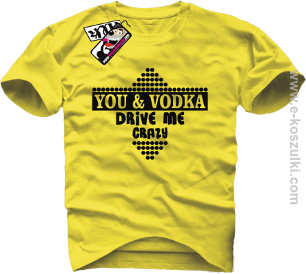 You & Vodka - koszulka męska - żółty