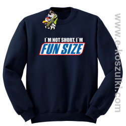 I`m not short i`m FunSize - bluza bez kaptura STANDARD granatowa