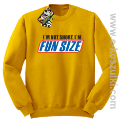 I`m not short i`m FunSize - bluza bez kaptura STANDARD żółta