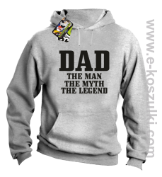 Dad the man the myth the legend - bluza z kapturem melanż