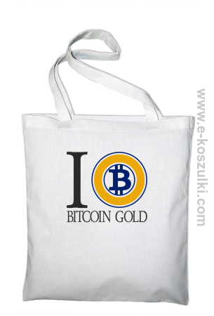 I love Bitcoin Gold - torba eko z nadrukiem 