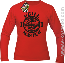 Grill Master - longsleeve męski czerwony