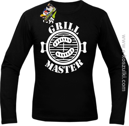 Grill Master - longsleeve męski czarny