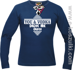 You & Vodka - longsleeve męski - granatowy