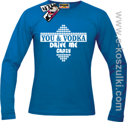 You & Vodka - longsleeve męski - niebieski