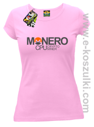 MONERO CPU CryptoMiner - koszulka damska jasny róż