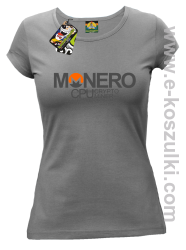 MONERO CPU CryptoMiner - koszulka damska szara