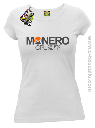 MONERO CPU CryptoMiner - koszulka damska 
