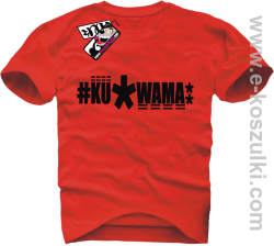 Ku*wama* - koszulka męska - czerwony