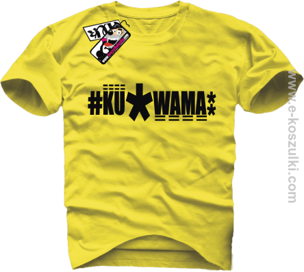 Ku*wama* - koszulka męska - żółty