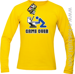 Game over po imprezie - longsleeve męski żółty