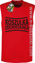 Koszulka Odchudzająca-Bezrękawnik męski czerwony