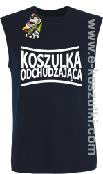 Koszulka Odchudzająca-Bezrękawnik męski granatowa