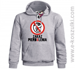 Zakaz pierd*lenia - bluza męska z kapturem - melanżowy
