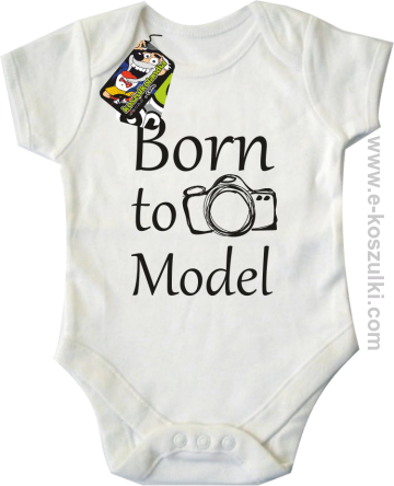 Born to model - body dziecięce białe 