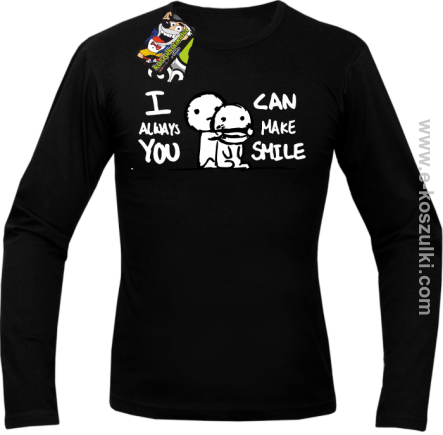 I can always make you smile - longsleeve męski czarny