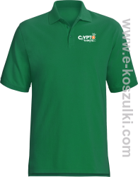 CryptoMaster CROWN - koszulka polo męska zielona