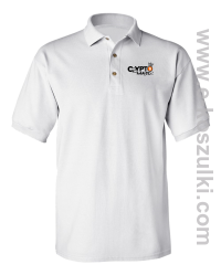 CryptoMaster CROWN - koszulka polo męska biała