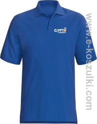 CryptoMaster CROWN - koszulka polo męska niebieska
