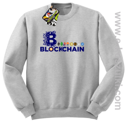 BLOCKCHAIN Fan Symbols - bluza męska standard melanż 