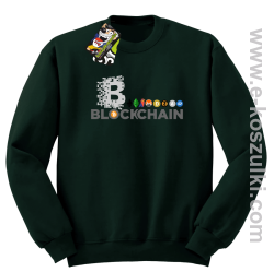 BLOCKCHAIN Fan Symbols - bluza męska standard butelkowa