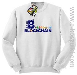 BLOCKCHAIN Fan Symbols - bluza męska standard biała