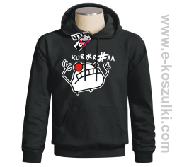 Ku*wa Mem - bluza męska z kapturem - czarny