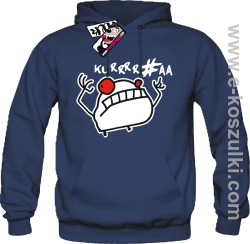 Ku*wa Mem - bluza męska z kapturem - granatowy
