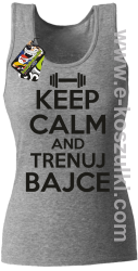 Keep Calm and trenuj bajce - top damski melanż