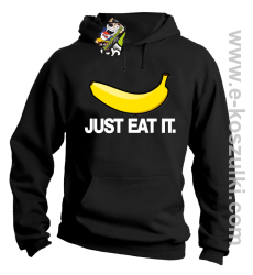 JUST EAT IT Banana - bluza z kapturem czarna