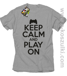 Keep calm and play on konsola - koszulka męska biała